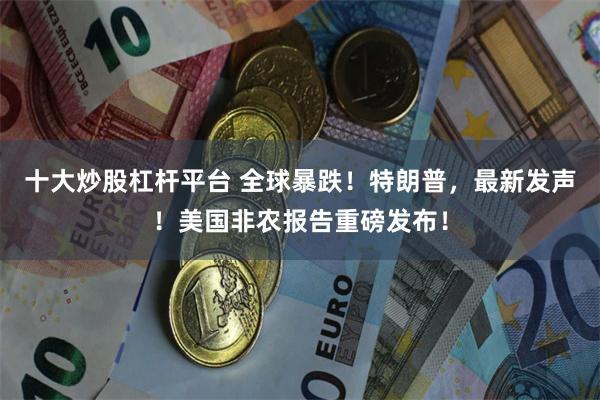 十大炒股杠杆平台 全球暴跌！特朗普，最新发声！美国非农报告重磅发布！