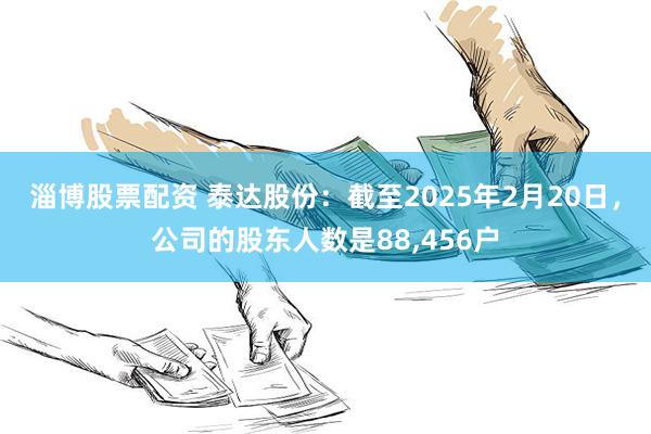 淄博股票配资 泰达股份：截至2025年2月20日，公司的股东人数是88,456户