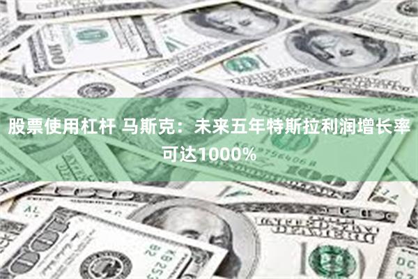 股票使用杠杆 马斯克：未来五年特斯拉利润增长率可达1000%