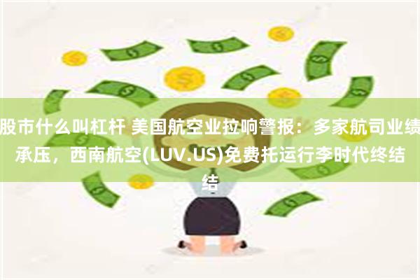 股市什么叫杠杆 美国航空业拉响警报：多家航司业绩承压，西南航空(LUV.US)免费托运行李时代终结