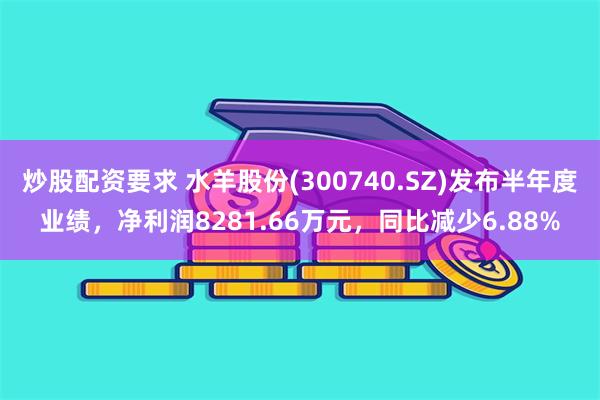 炒股配资要求 水羊股份(300740.SZ)发布半年度业绩，净利润8281.66万元，同比减少6.88%